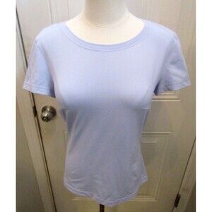 In Bloom by Olvi’s Short Sleeve Top Light Purple Tee T Shirt Size 40 US 10